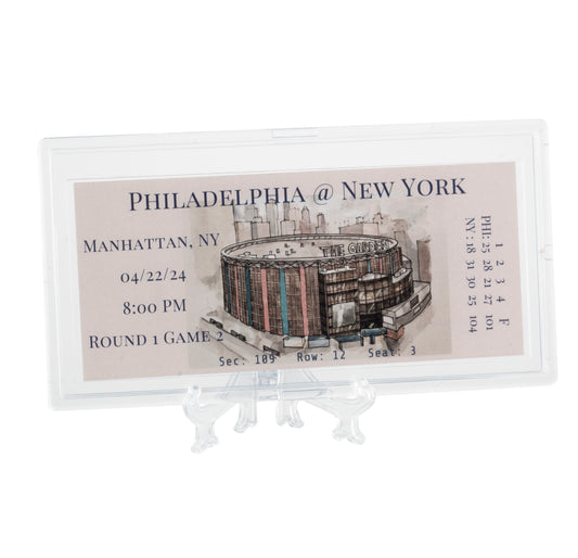 "The Garden" (Basketball) Custom Ticket Stub w/ Prints